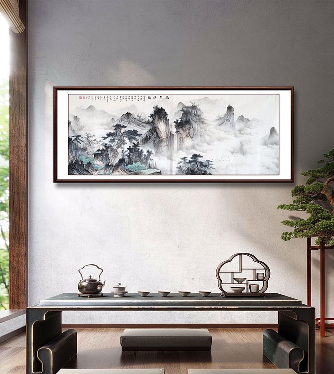 张春萍 《飞泉鸣壑》