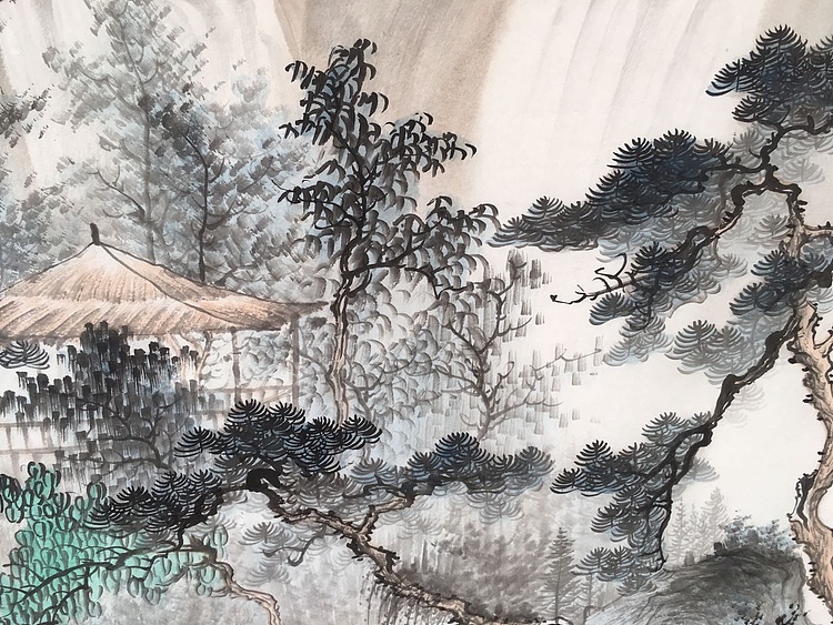 张春萍 《云烟飞瀑》