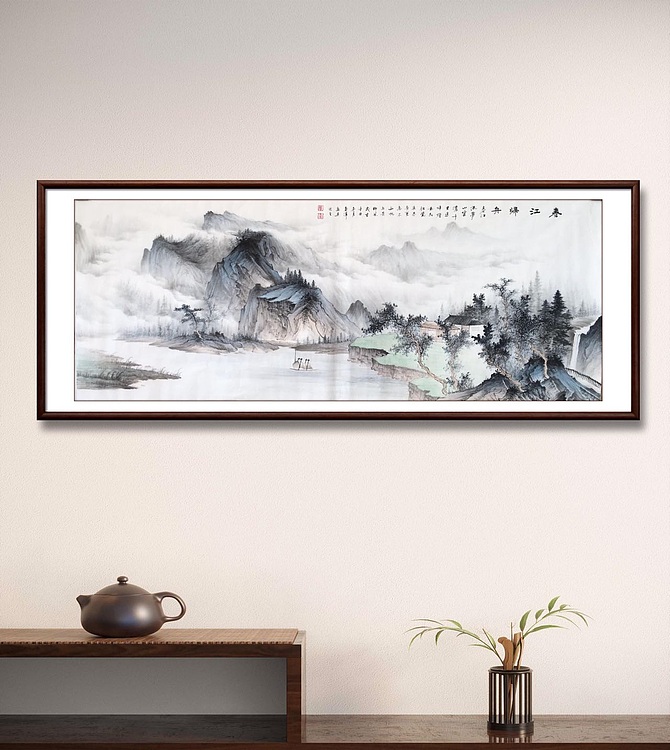张春萍 《春江归舟》