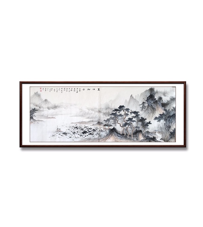 张春萍 《夏江松舍》