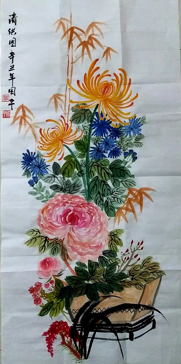贺国平 国画（清供图）