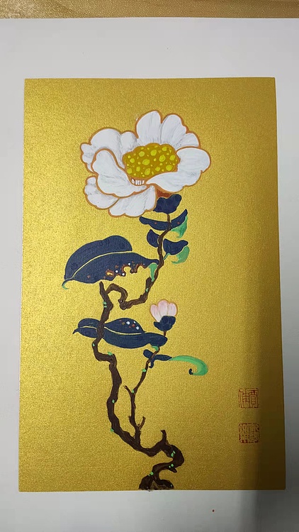 永遇乐 工笔花鸟 山茶3