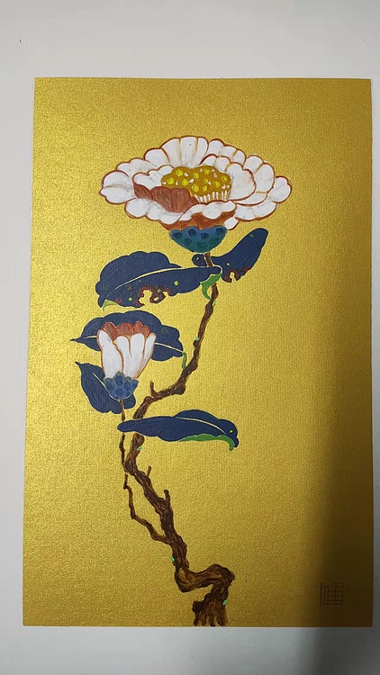 永遇乐 工笔国画 山茶1