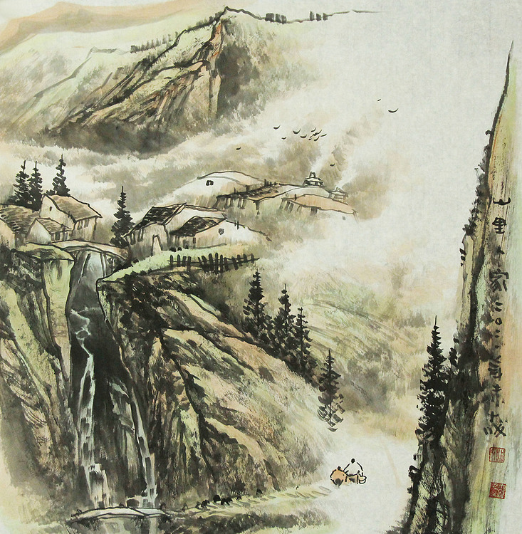 中国文联创作室专业画家，山东美协会员 曲大成 精品国画