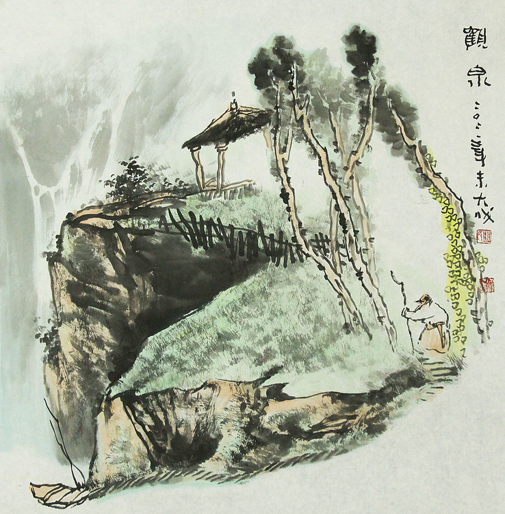中国文联创作室专业画家，山东美协会员 曲大成 精品国画