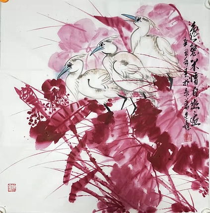 中国花鸟画研修院高研班 王建鑫 精品花鸟