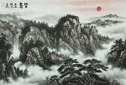 职业画家 教师 李丕民 中国画作品