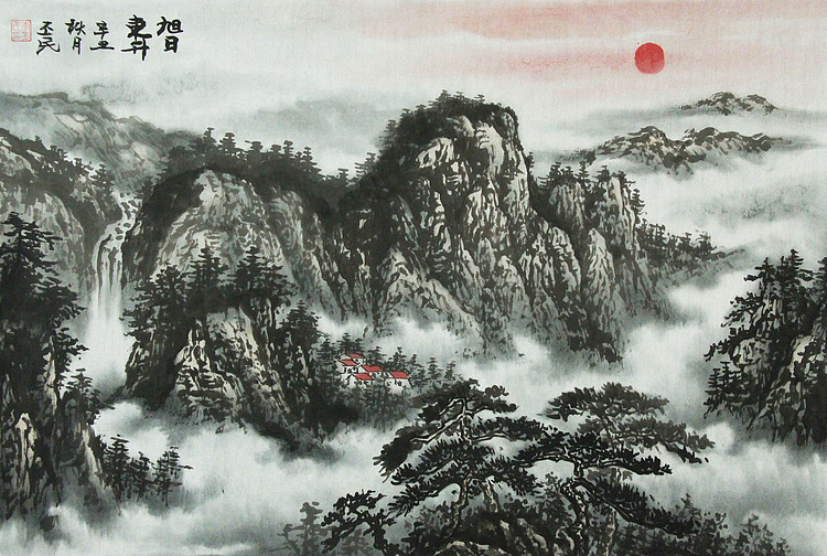 职业画家 教师 李丕民 中国画作品