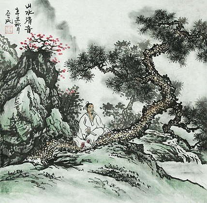 职业画家 教师 李丕民 中国画作品