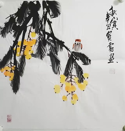 中国老年书画研究会会员 张宝霞 秋实