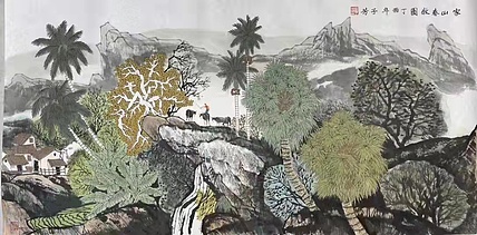 海南美协副主席，中国美协会员，邓子芳