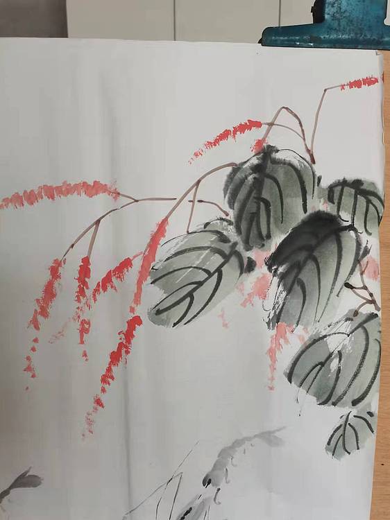 秦广宁 水墨虾