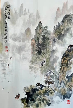 秦广宁 漓江烟云
