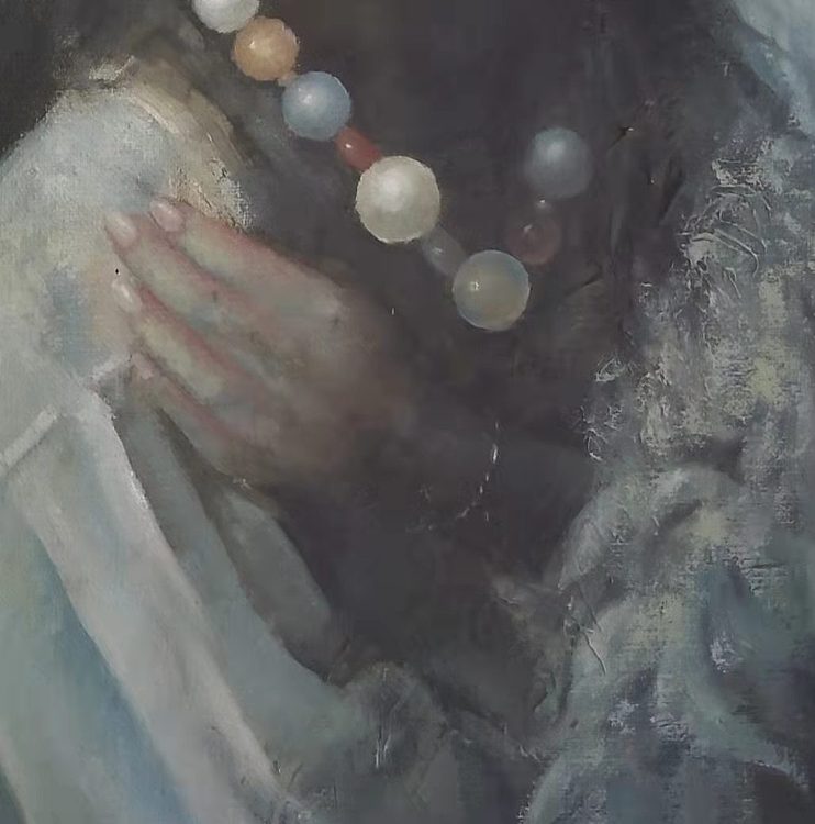 岳志敏 临摹作品《祈》