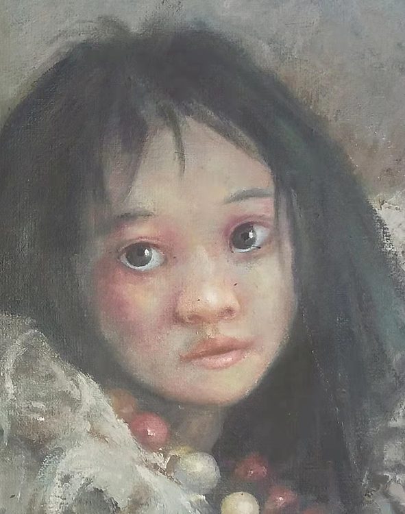 岳志敏 临摹作品《女孩》