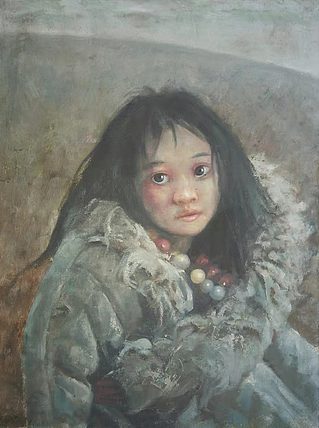 岳志敏 临摹作品《女孩》
