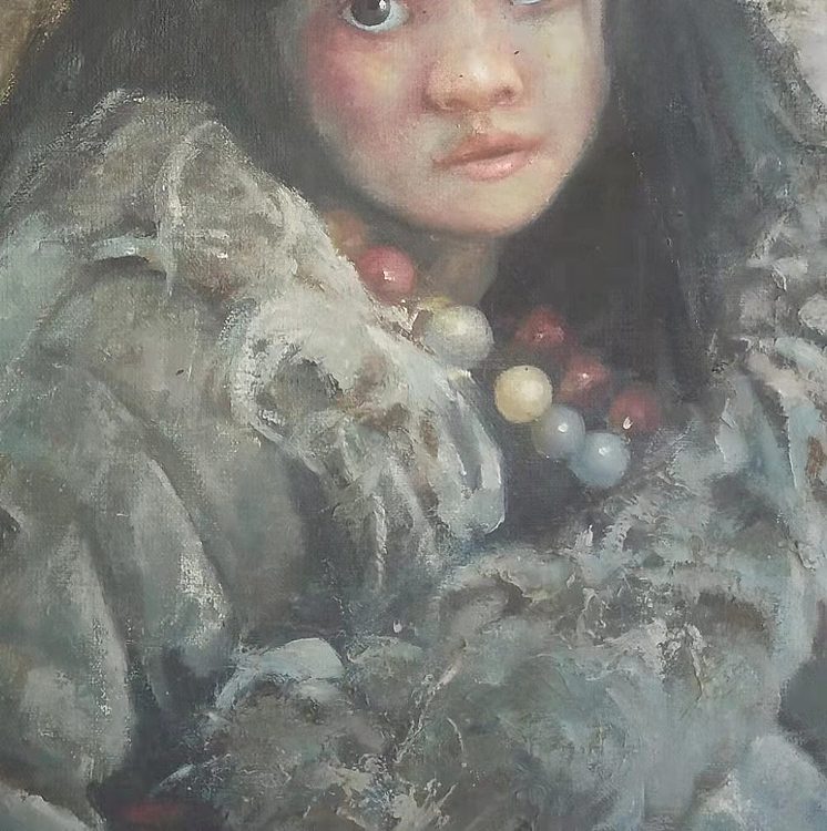 岳志敏 临摹作品《女孩》