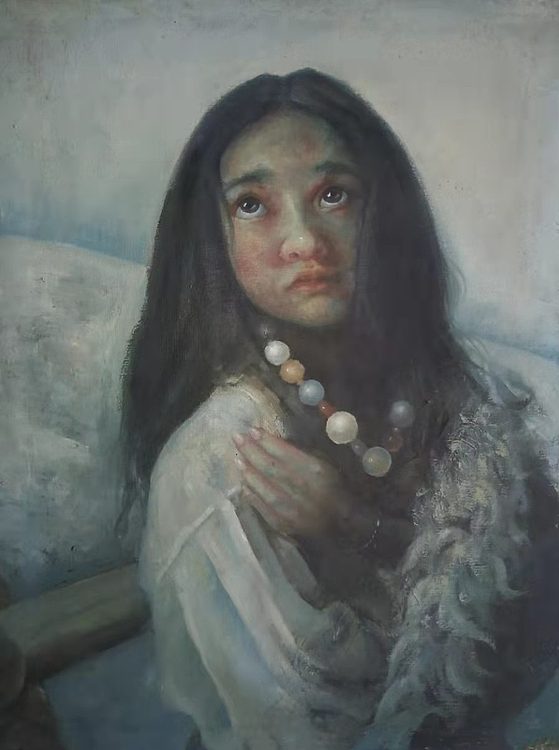 岳志敏 临摹作品《祈》