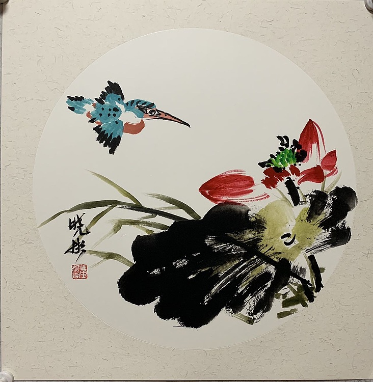董姬湘 荷花与