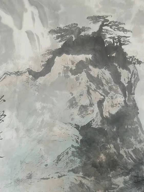 秦广宁 秦广宁 国画 松壑飛泉