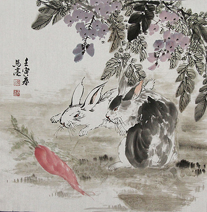 清华美院高研班教师 北大才子 马亮 精品花鸟