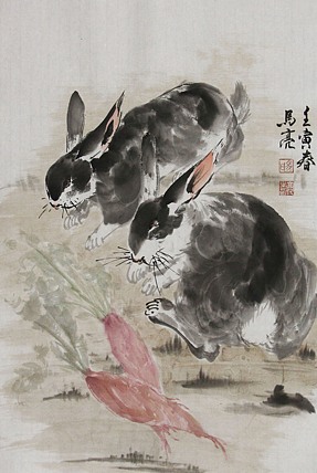 清华美院高研班教师 北大才子 马亮 精品花鸟