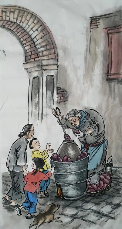 高兴 烤红薯