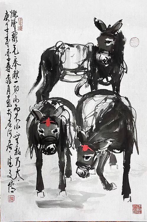 潘文博  黄胄弟子  国家一级美术师