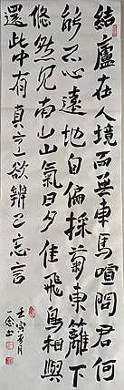 职业书画家 一念 书法陶渊明的诗