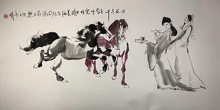 中国美术家协会会员 严永明 有合影