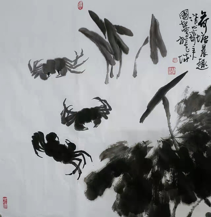 清心斋主 荷塘晨趣