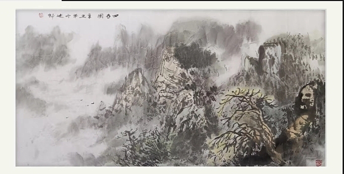 贾述轩 四喜图