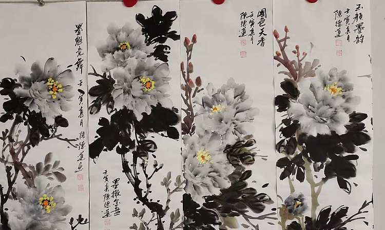 国家一级美术师，日照市青年美术家协会理事 陈德莲 国画