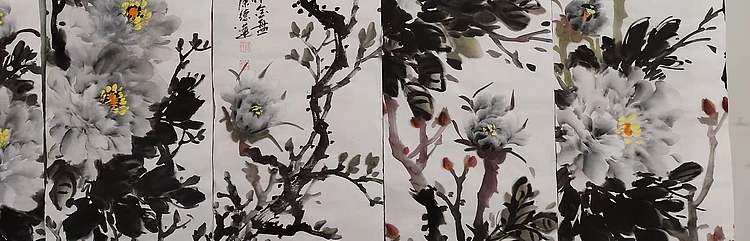 国家一级美术师，日照市青年美术家协会理事 陈德莲 国画