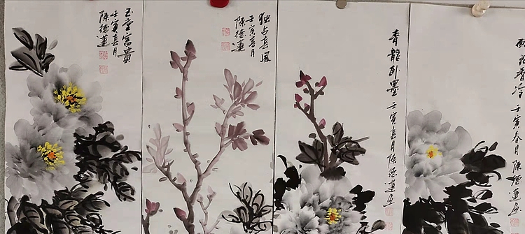 国家一级美术师，日照市青年美术家协会理事 陈德莲 国画