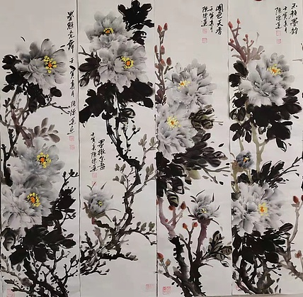 国家一级美术师，日照市青年美术家协会理事 陈德莲 国画