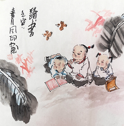 河北省美术家协会会员 侯同印 人物国画作品