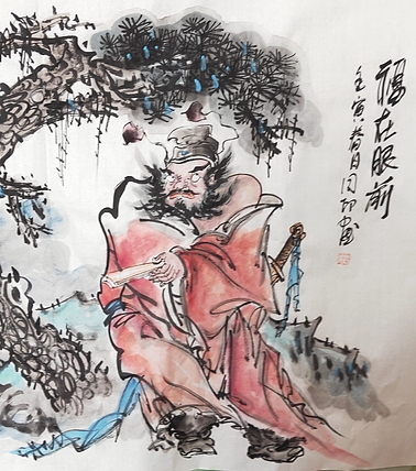河北省美术家协会会员 侯同印 人物国画作品