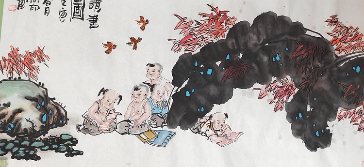 河北省美术家协会会员 侯同印 人物国画作品