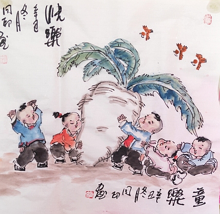 河北省美术家协会会员 侯同印 人物国画作品