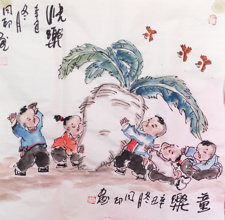 河北省美术家协会会员 侯同印 人物国画作品