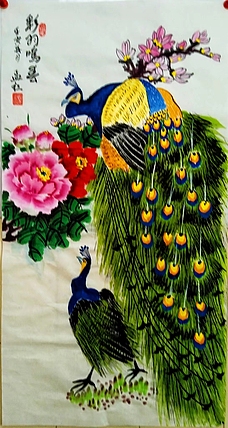 职业书画家 孟红 《彩羽鸣春》
