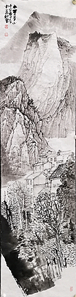 中美协会员 刘大力 山水画作品 水墨青山