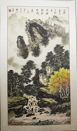 当代著名书画家 醉墨 朱毅江国画《迎得春光》