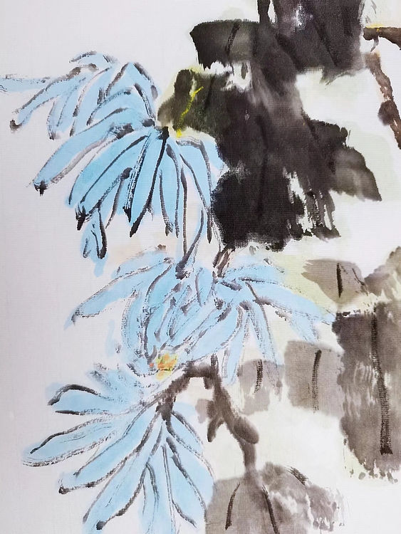 贾竣博 秋菊傲霜