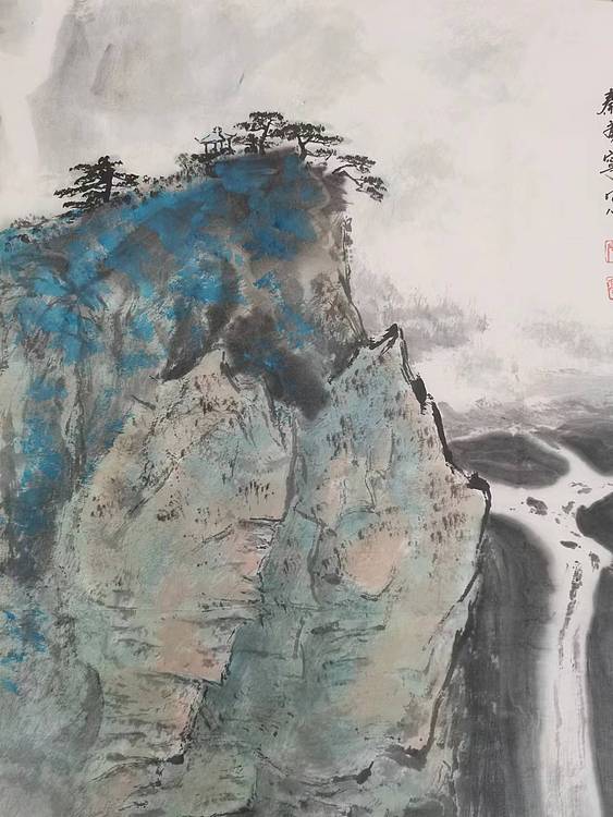秦广宁 松谷飞泉