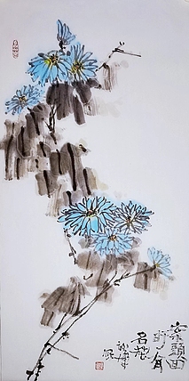 贾竣博 案头回盱有名花