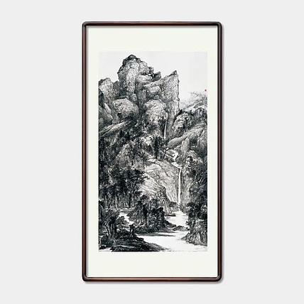 画院研究员 中国画学会理事 中国艺术研究院贾又福山水画工作室 田肃 精品山水作品