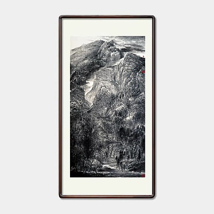 画院研究员 中国画学会理事 中国艺术研究院贾又福山水画工作室 田肃 精品山水作品
