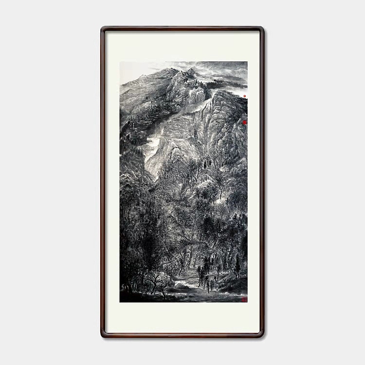 画院研究员 中国画学会理事 中国艺术研究院贾又福山水画工作室 田肃 精品山水作品